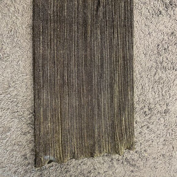 BCBGMAXAZRIA NEW Gold Shimmer Metallic Evening Gown Size XL - Picture 15 of 15